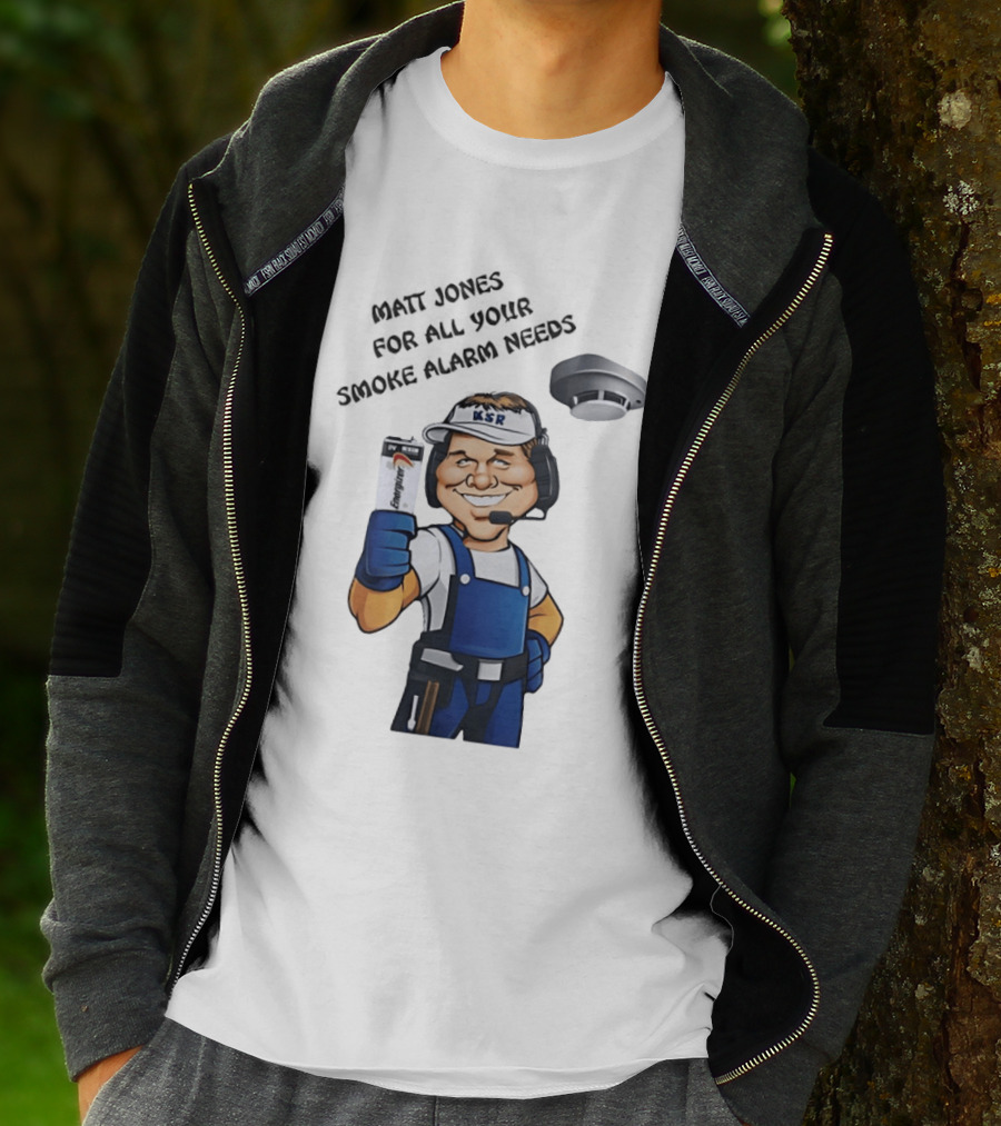Matt Jones Smoke Alarm Expert KSR Kentucky Sports Radio T-Shirt