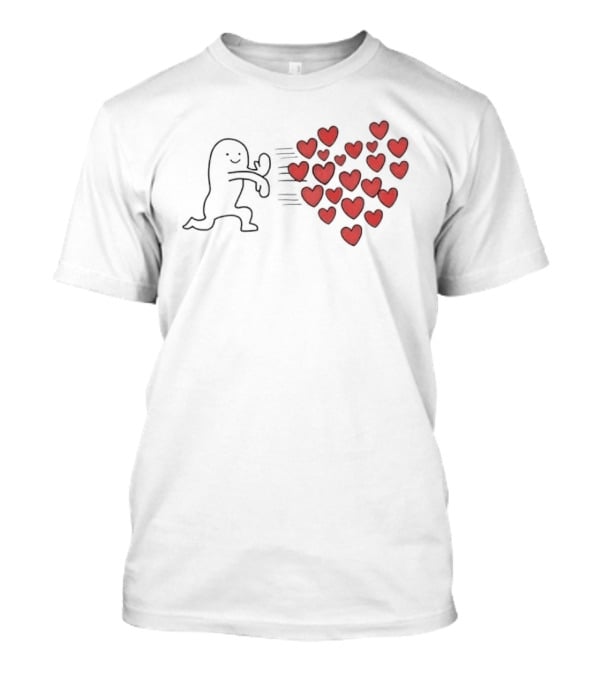 Sending Love Meme Heart Character Hugging Hearts Explosion T-Shirt