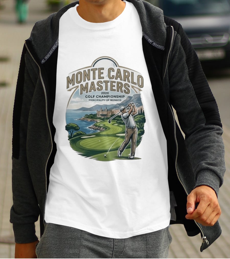 Monte Carlo Masters 2020 Golf Championship Principality Of Monaco T-Shirt