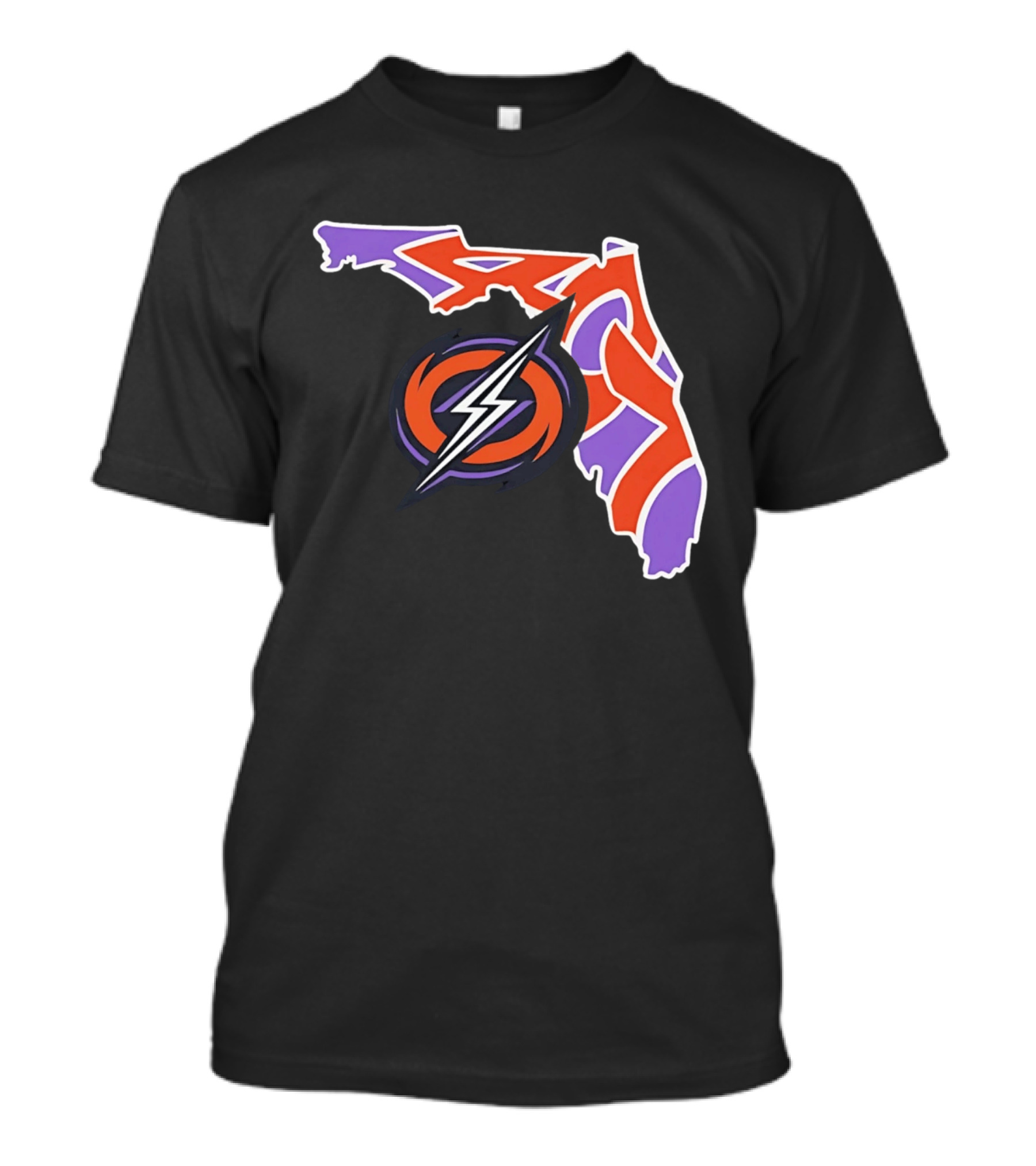 2026 UFL Orlando Storm 407 Map Lightning T-Shirt