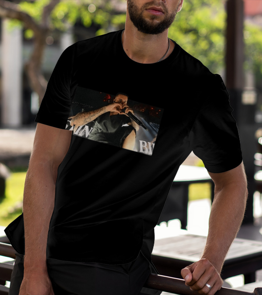 Bieberchella JB Heart Ring Spun Cotton Performance Image T-Shirt