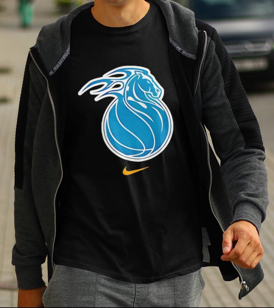 Detroit Pistons City Edition 2025 26 Nike Basketball Horse Concept T-Shirt