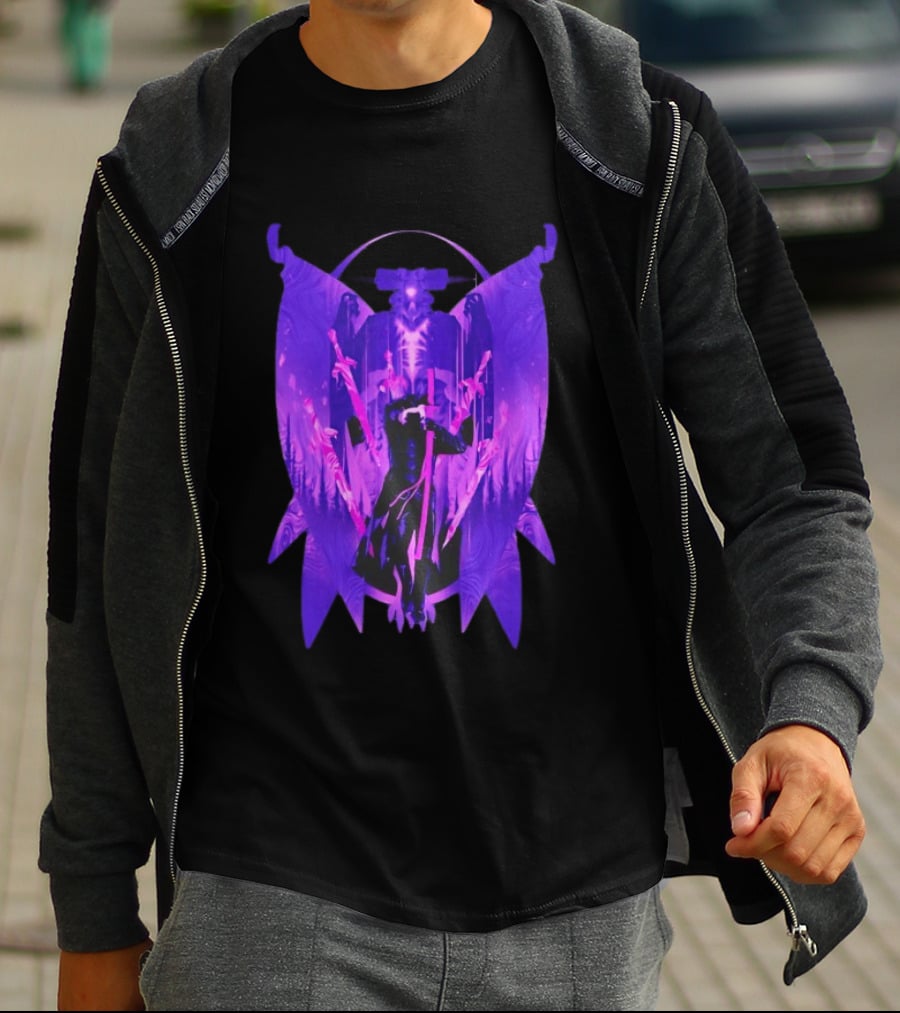 Devil May Cry Vergil Dark Aesthetic Purple Sword T-Shirt