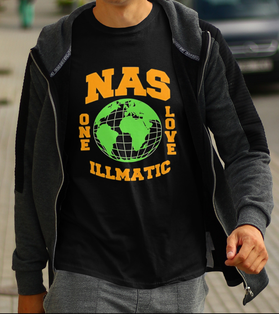 Nas Illmatic One Love Globe T-Shirt
