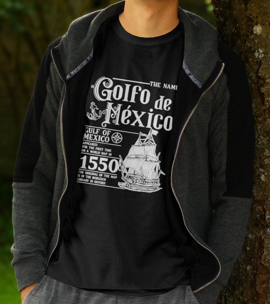 Golfo De México Gulf Of Mexico 1550 First World Map Bodleian Library Oxford T-Shirt
