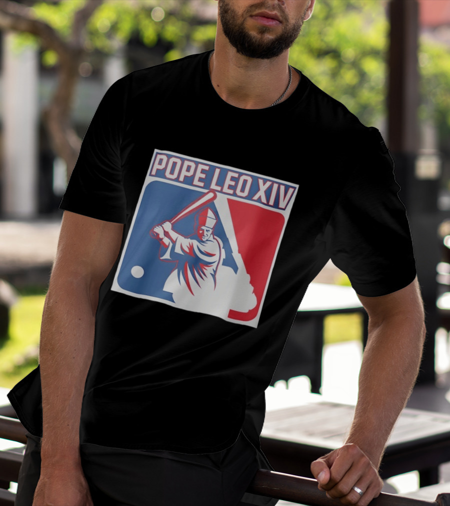 Pope Leo XIV Baseball Catholic MLB T-Shirt