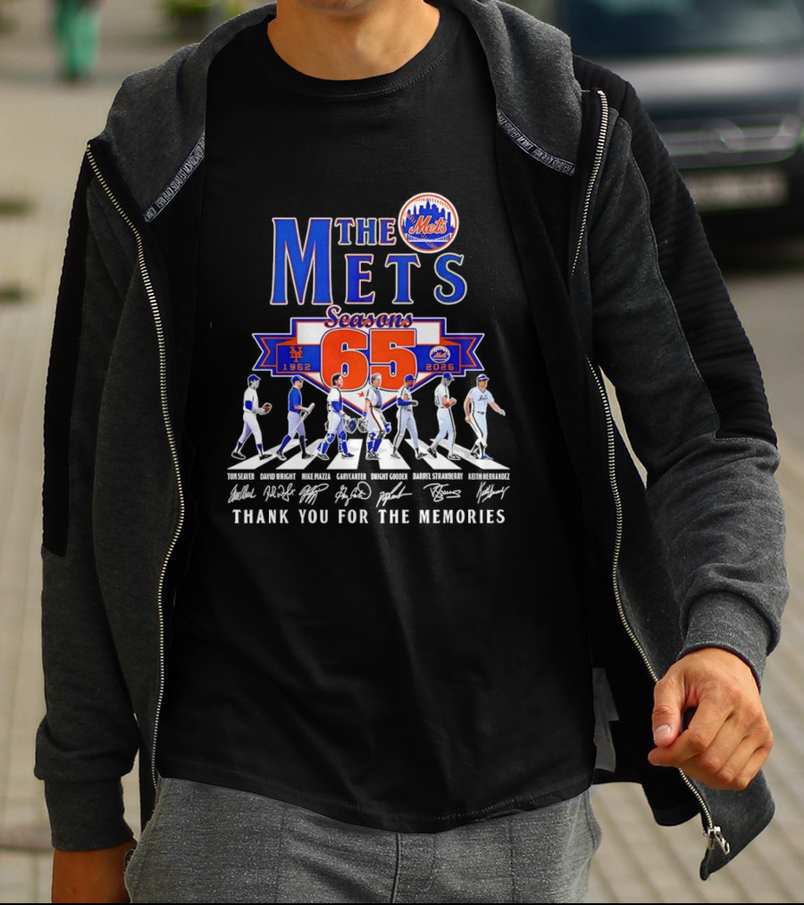 The Mets 65 Seasons 1962 2026 Thank You For The Memories T-Shirt