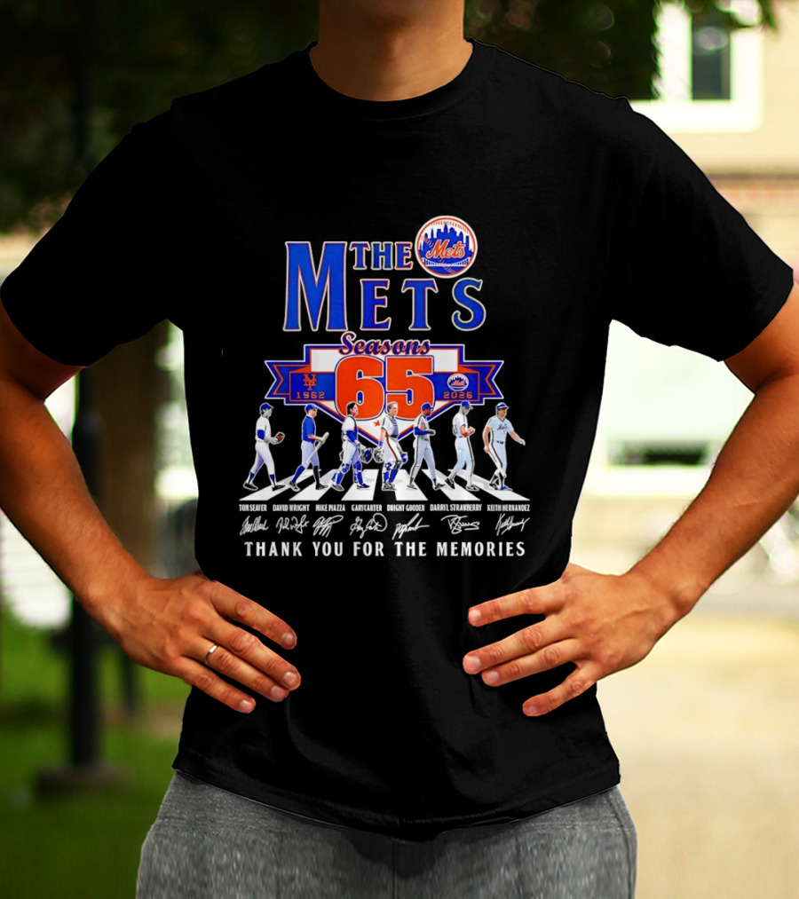 The Mets 65 Seasons 1962 2026 Thank You For The Memories T-Shirt