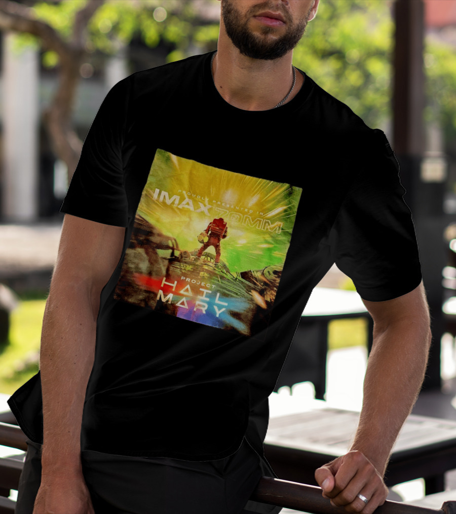 Proudly Presented Imax Zomm Project Hail Mary Space Adventure T-Shirt