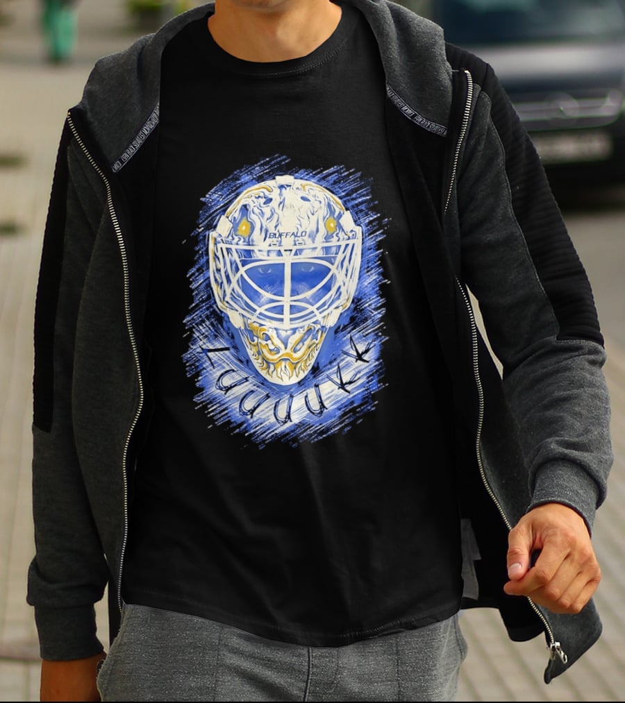 Ukko Pekka Luukkonen Buffalo Sabres Helmet Luuuukk Hockey T-Shirt