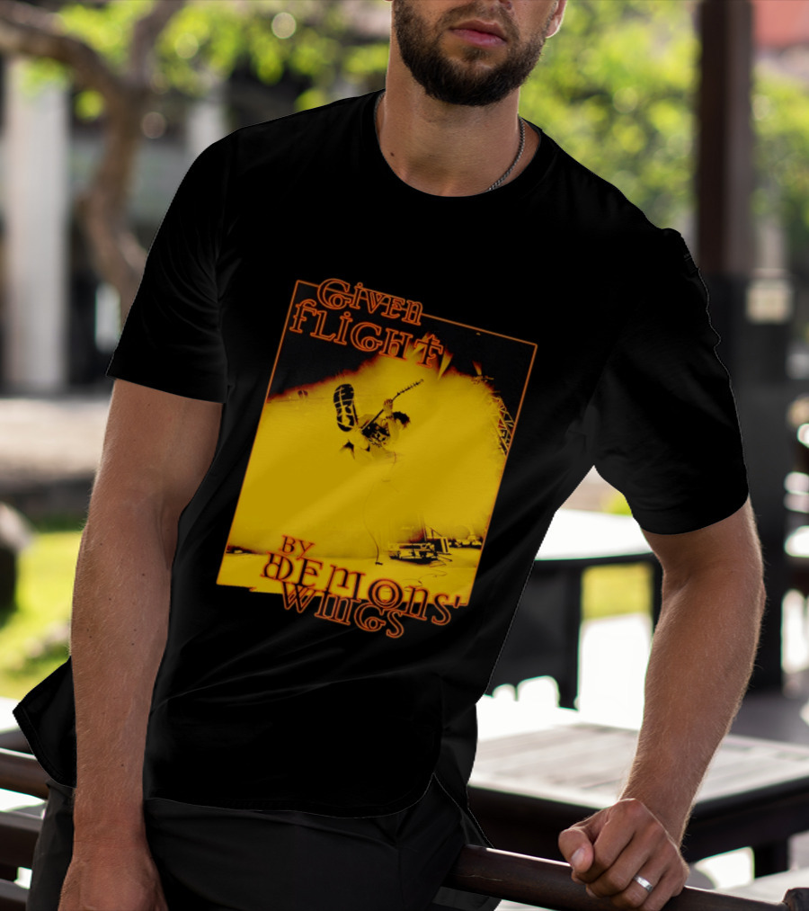 Given Flight By Demons' Wings Guitarist Jumping With Electric Energy T-Shirt