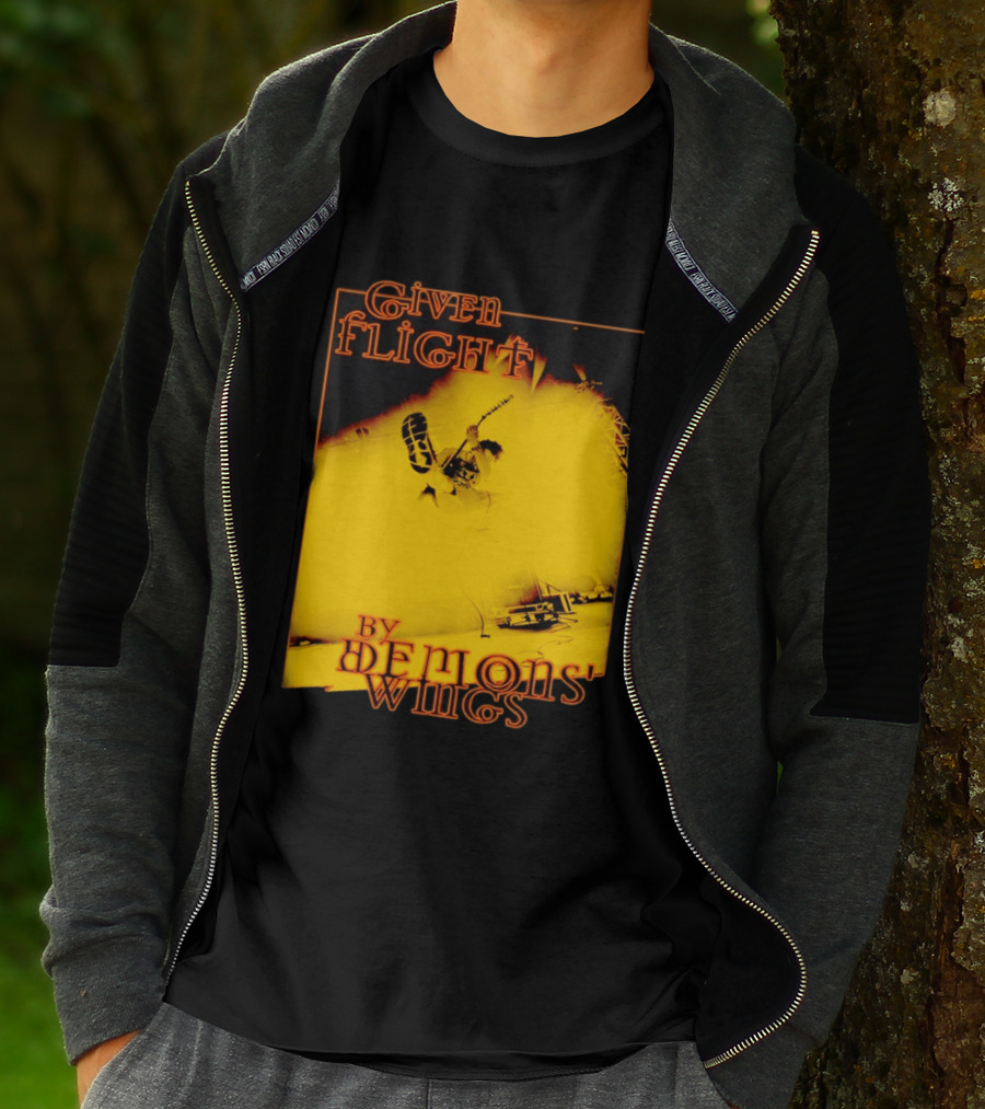 Given Flight By Demons' Wings Guitarist Jumping With Electric Energy T-Shirt
