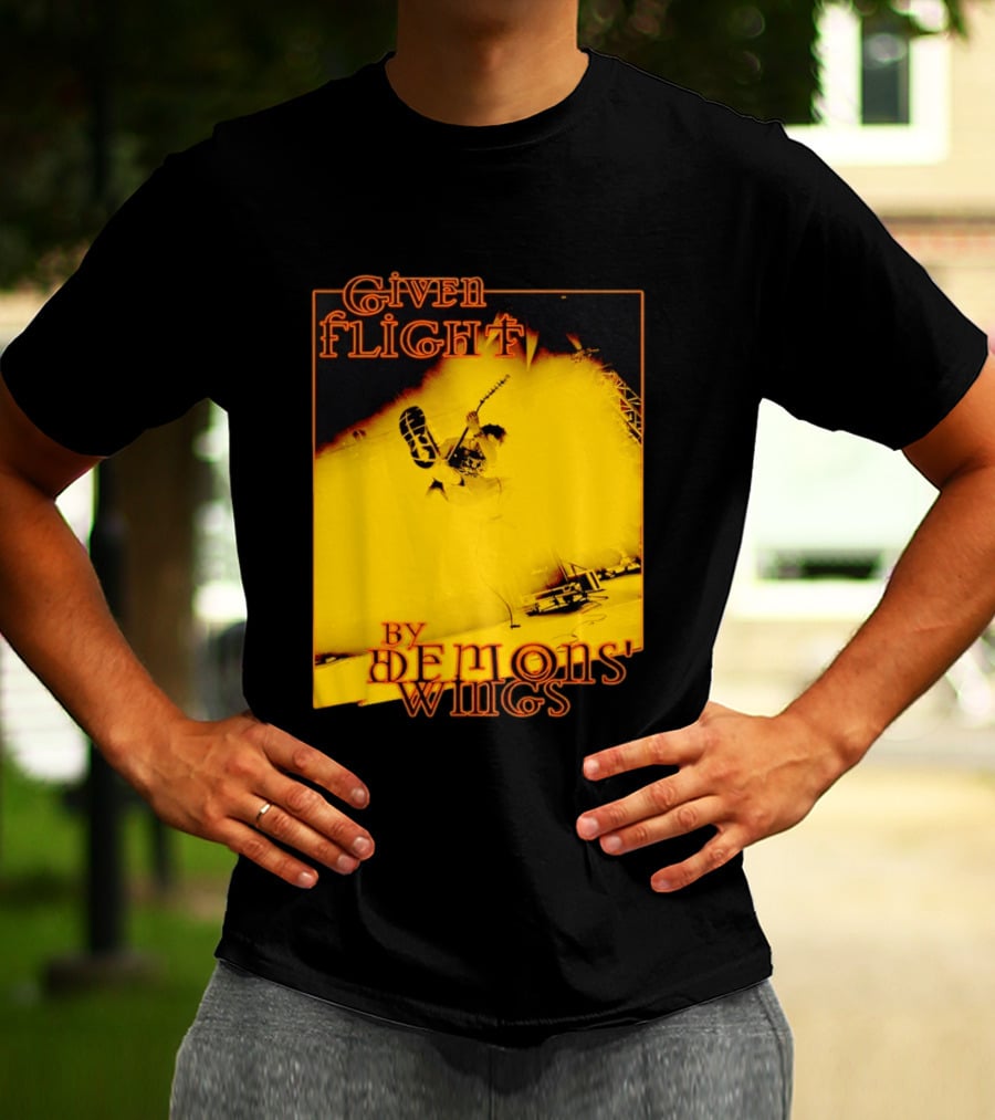 Given Flight By Demons' Wings Guitarist Jumping With Electric Energy T-Shirt