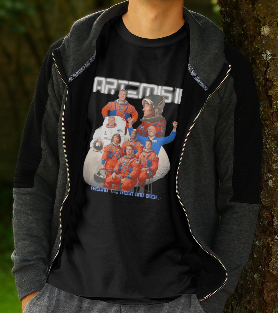 Artemis II Crew Around The Moon Mission T-Shirt