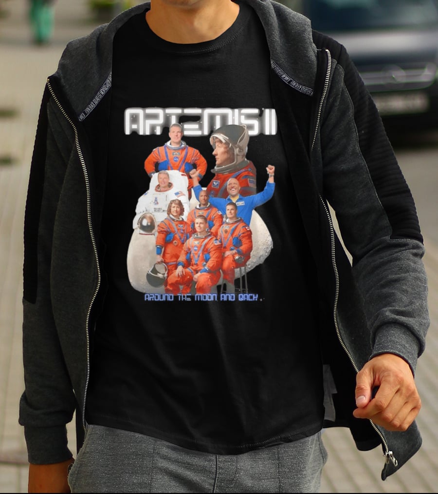 Artemis II Crew Around The Moon Mission T-Shirt