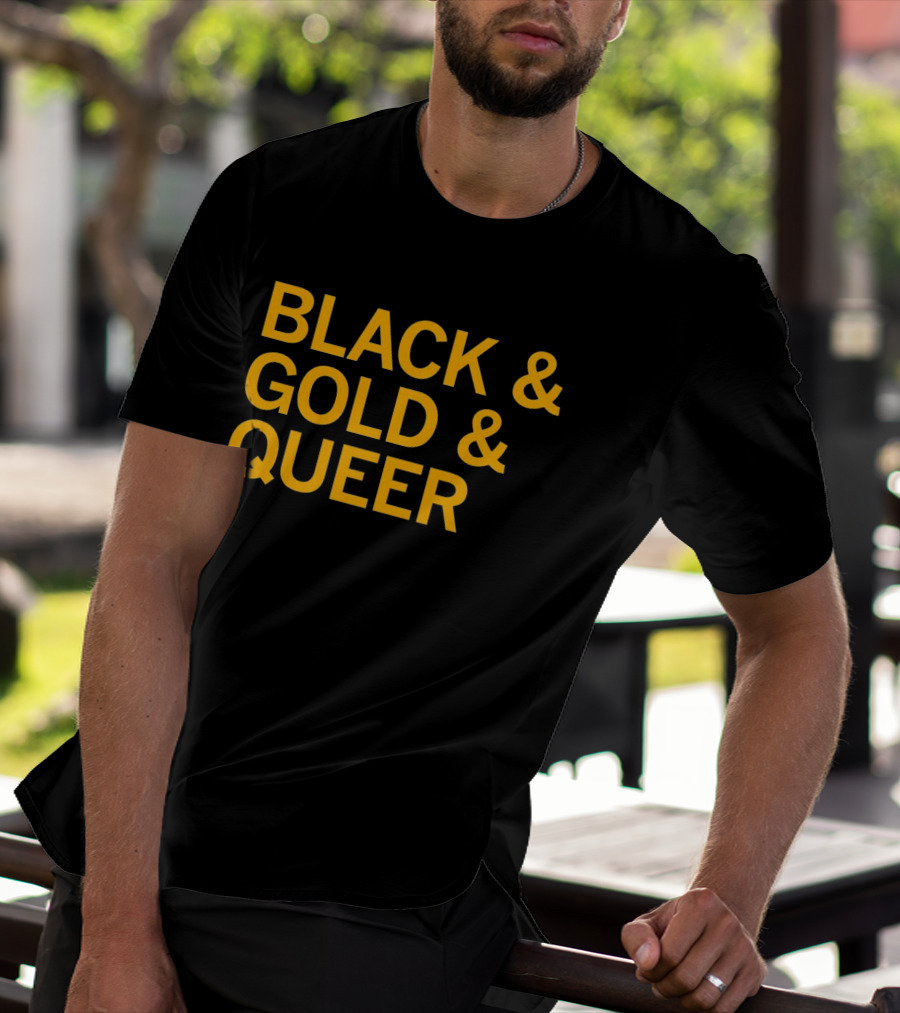 Black And Gold And Queer T-Shirt