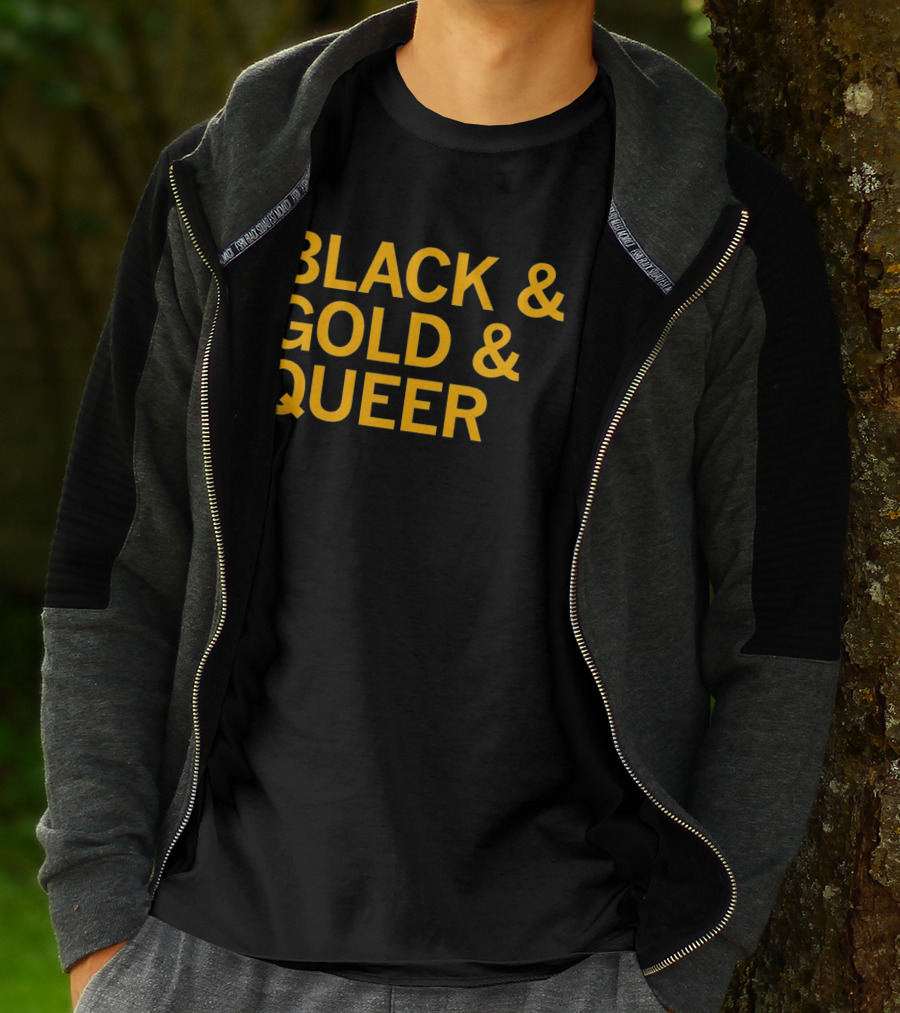 Black And Gold And Queer T-Shirt