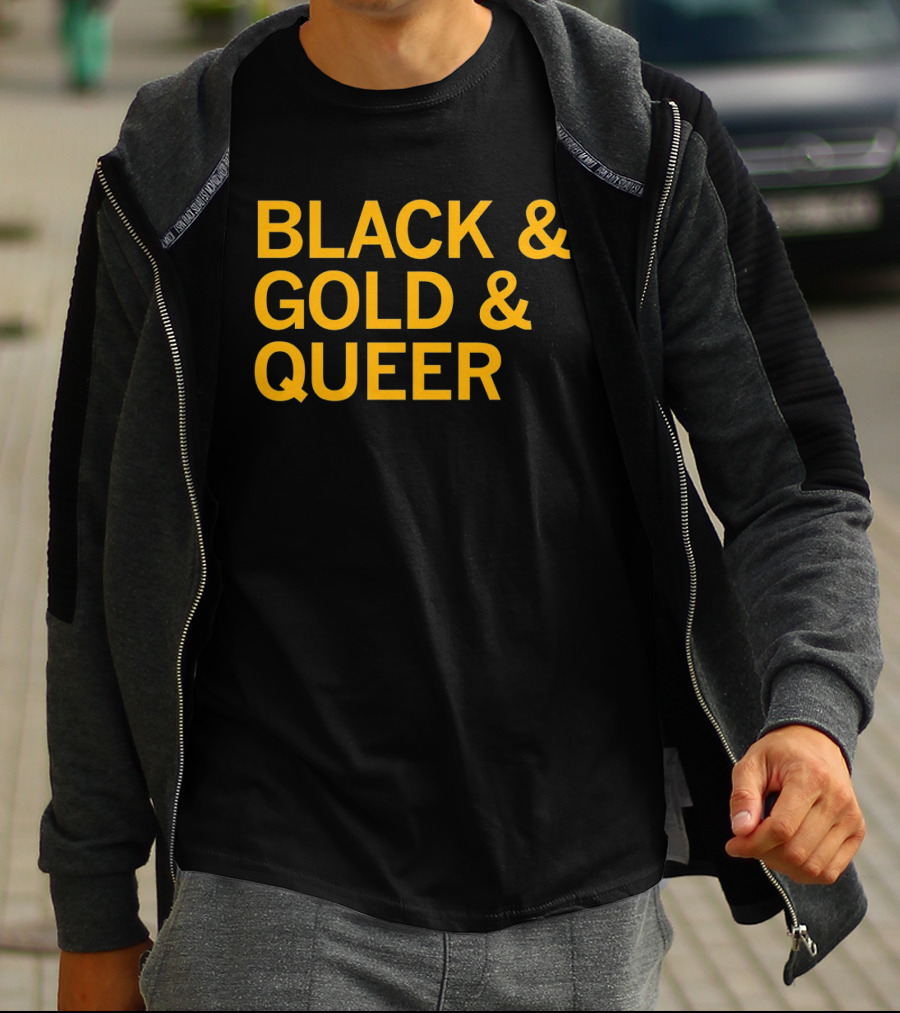 Black And Gold And Queer T-Shirt