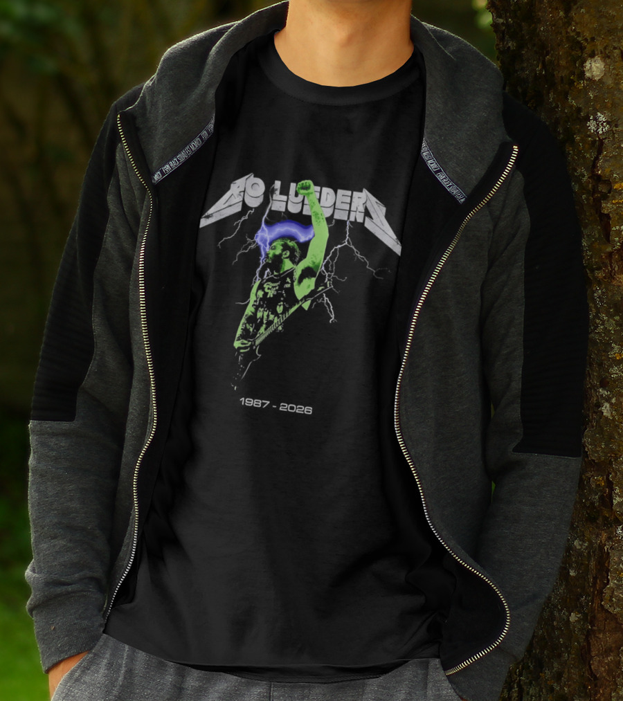 Bo Lueders 1987 2026 Lightning Bolt Raised Arm T-Shirt