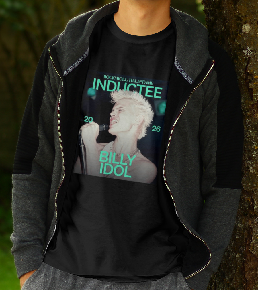 Billy Idol Rock & Roll Hall Of Fame Inductee 2026 T-Shirt