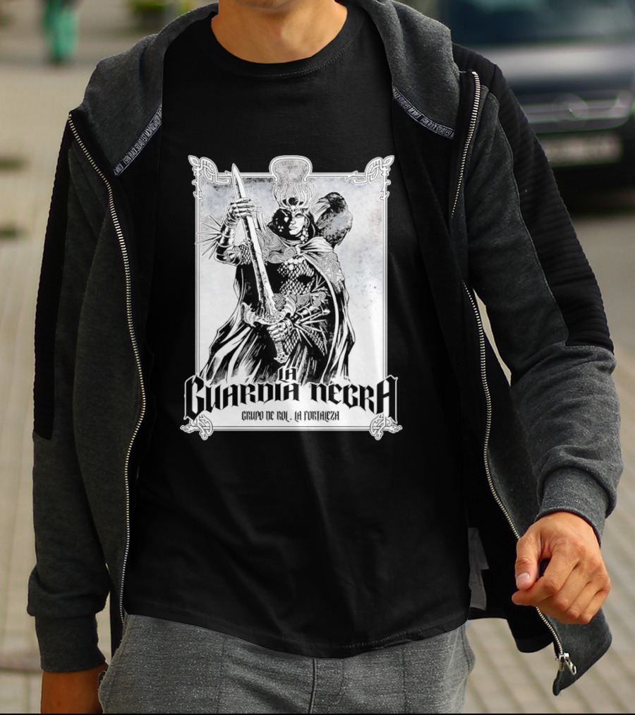 La Guardia Negra Grupo De Rol La Fortaleza Dark Fantasy Warrior T-Shirt