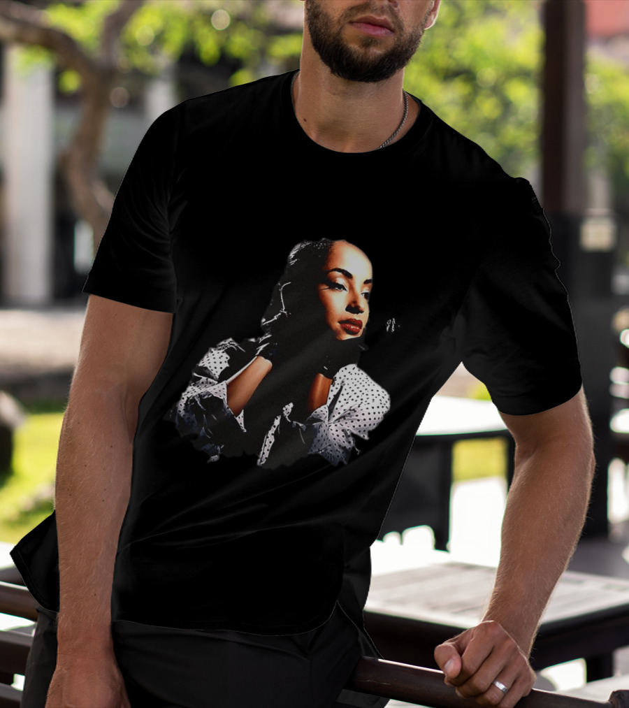 Sade 93 Summer Tour Vintage Style Black And White Polka Dot Fashion T-Shirt