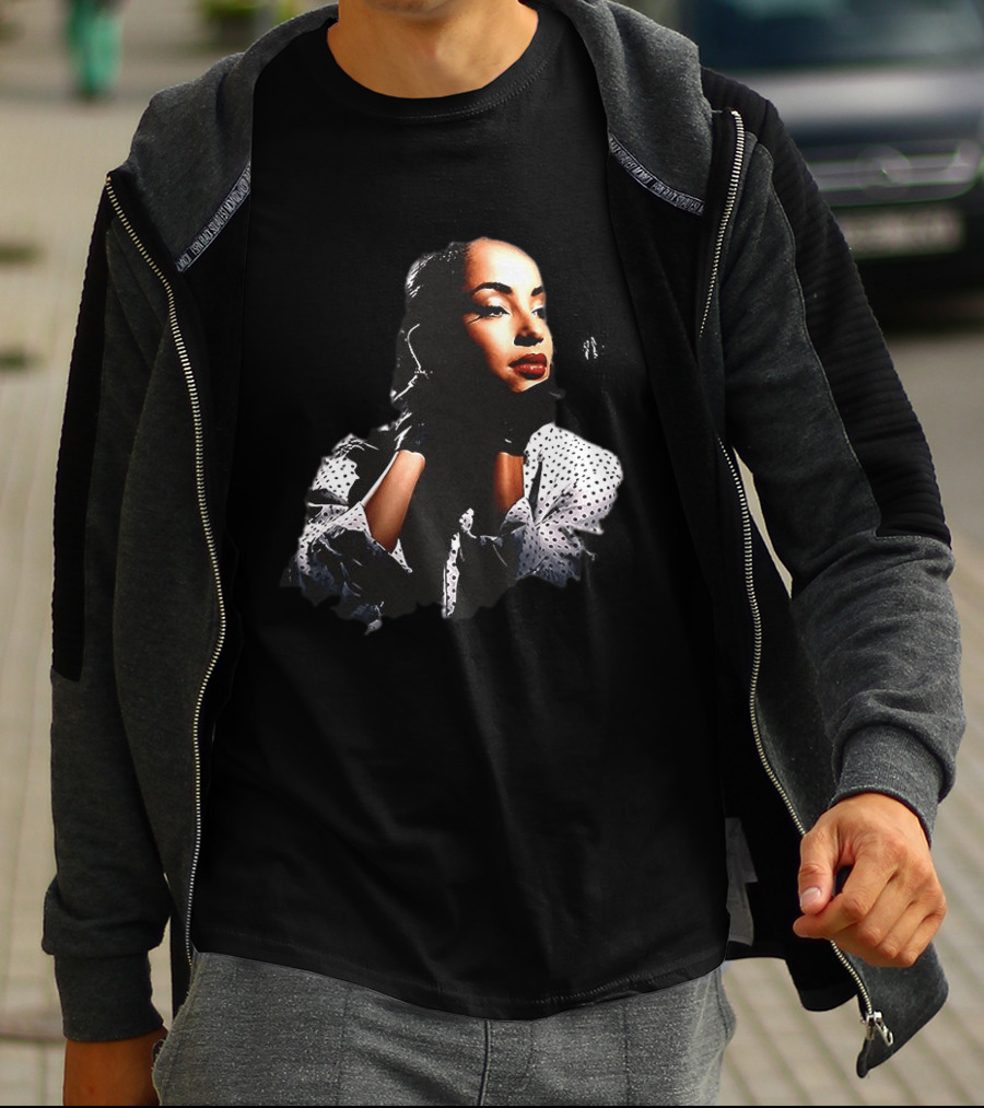 Sade 93 Summer Tour Vintage Style Black And White Polka Dot Fashion T-Shirt