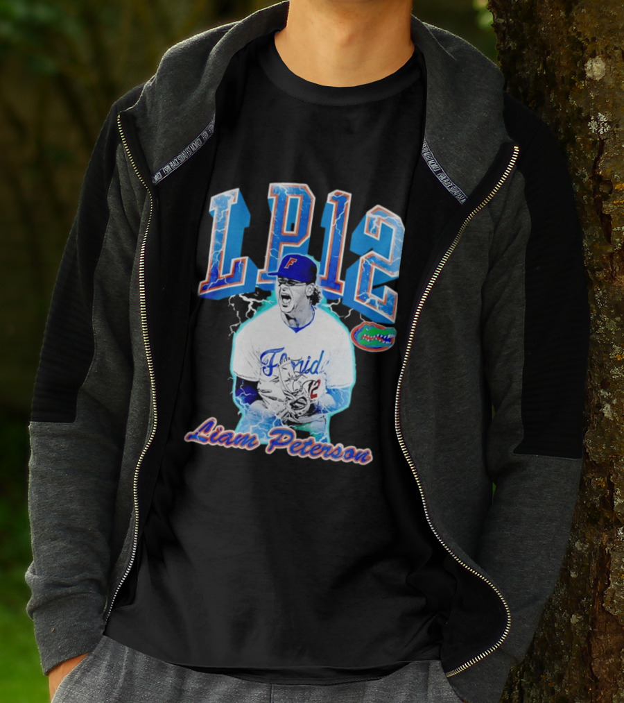 Liam Peterson LP12 Florida Gators Baseball Player T-Shirt