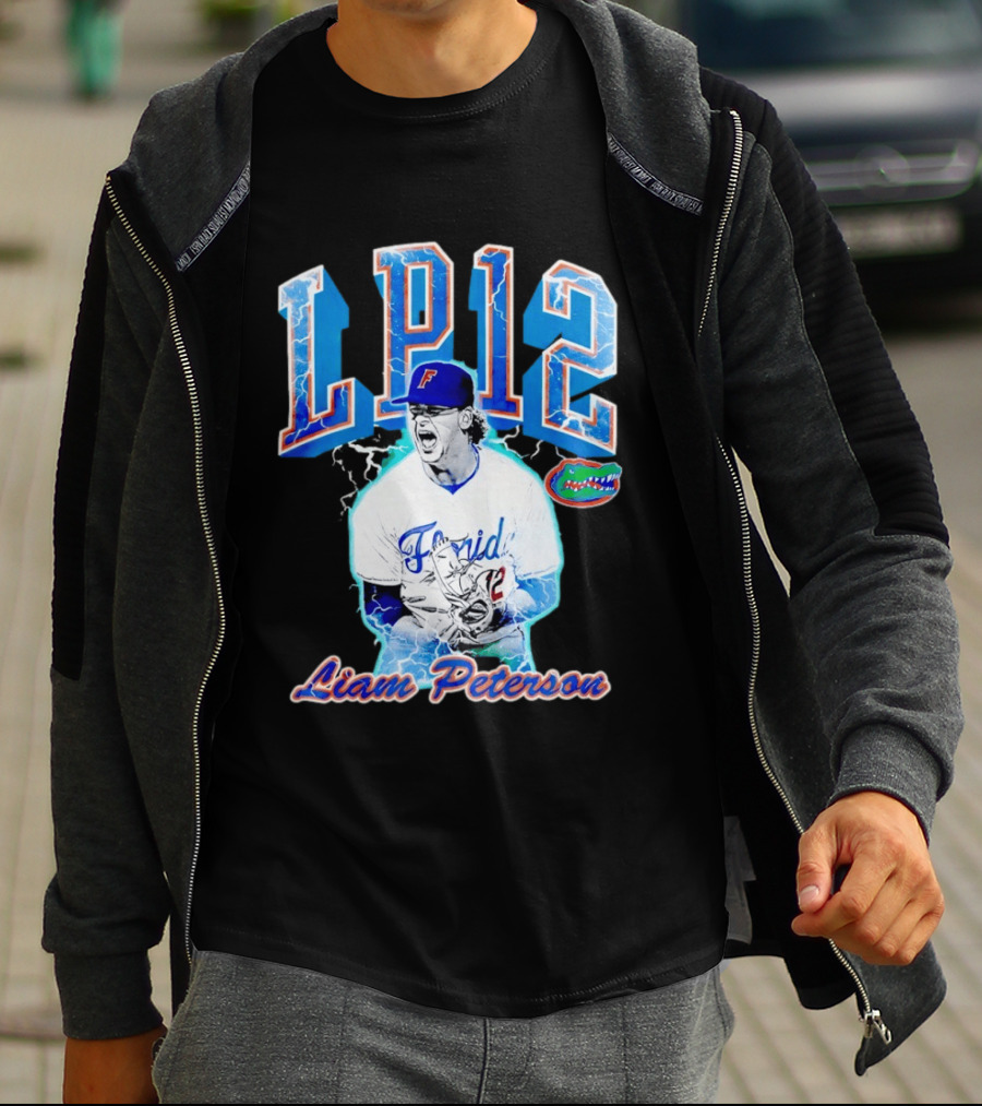 Liam Peterson LP12 Florida Gators Baseball Player T-Shirt