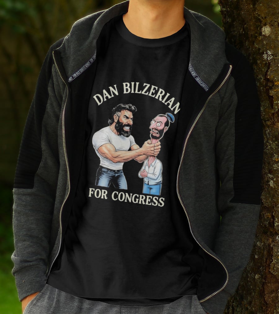 Dan Bilzerian For Congress Funny Caricature T-Shirt