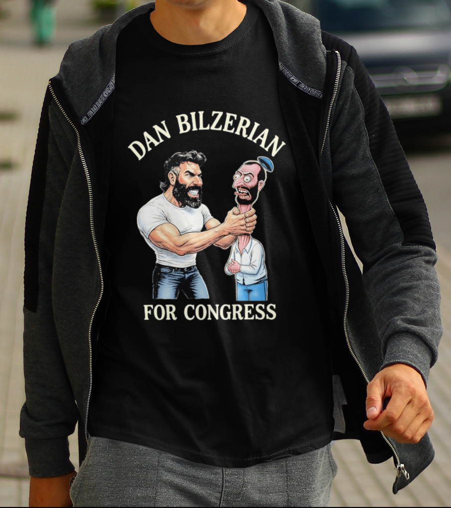 Dan Bilzerian For Congress Funny Caricature T-Shirt