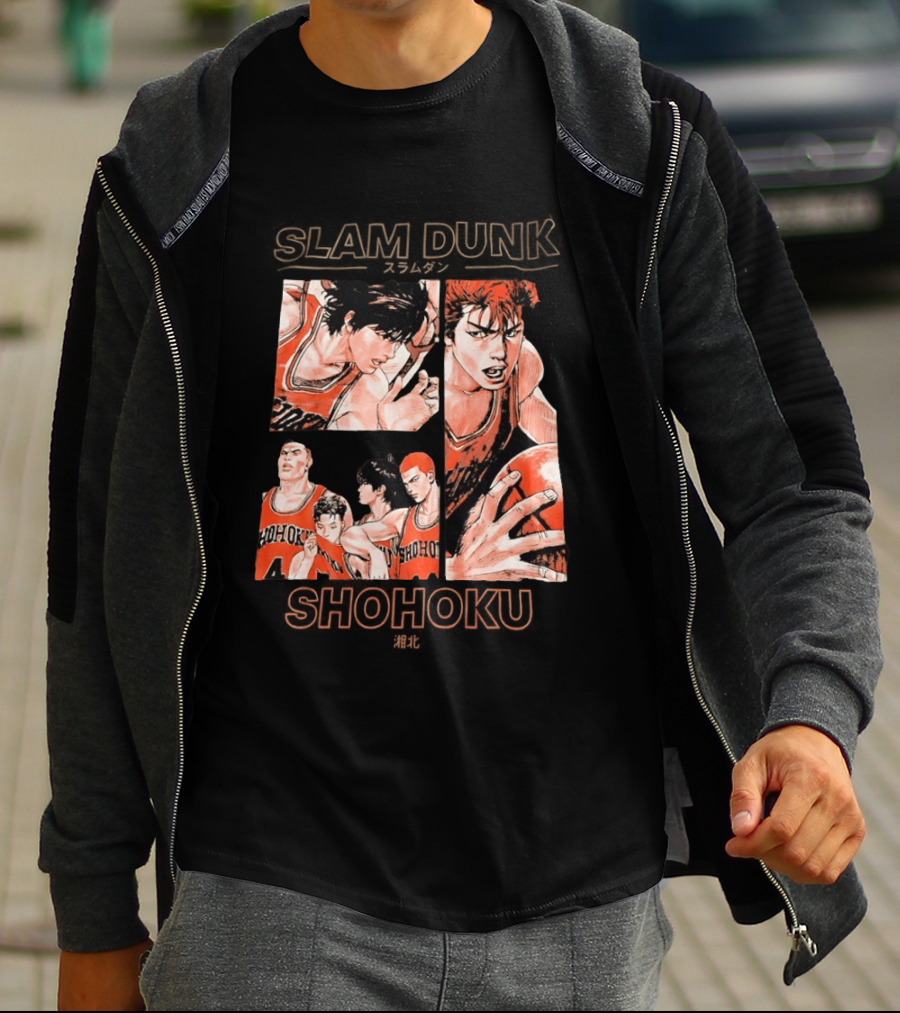 Slam Dunk Shohoku Basketball Anime Characters Manga T-Shirt
