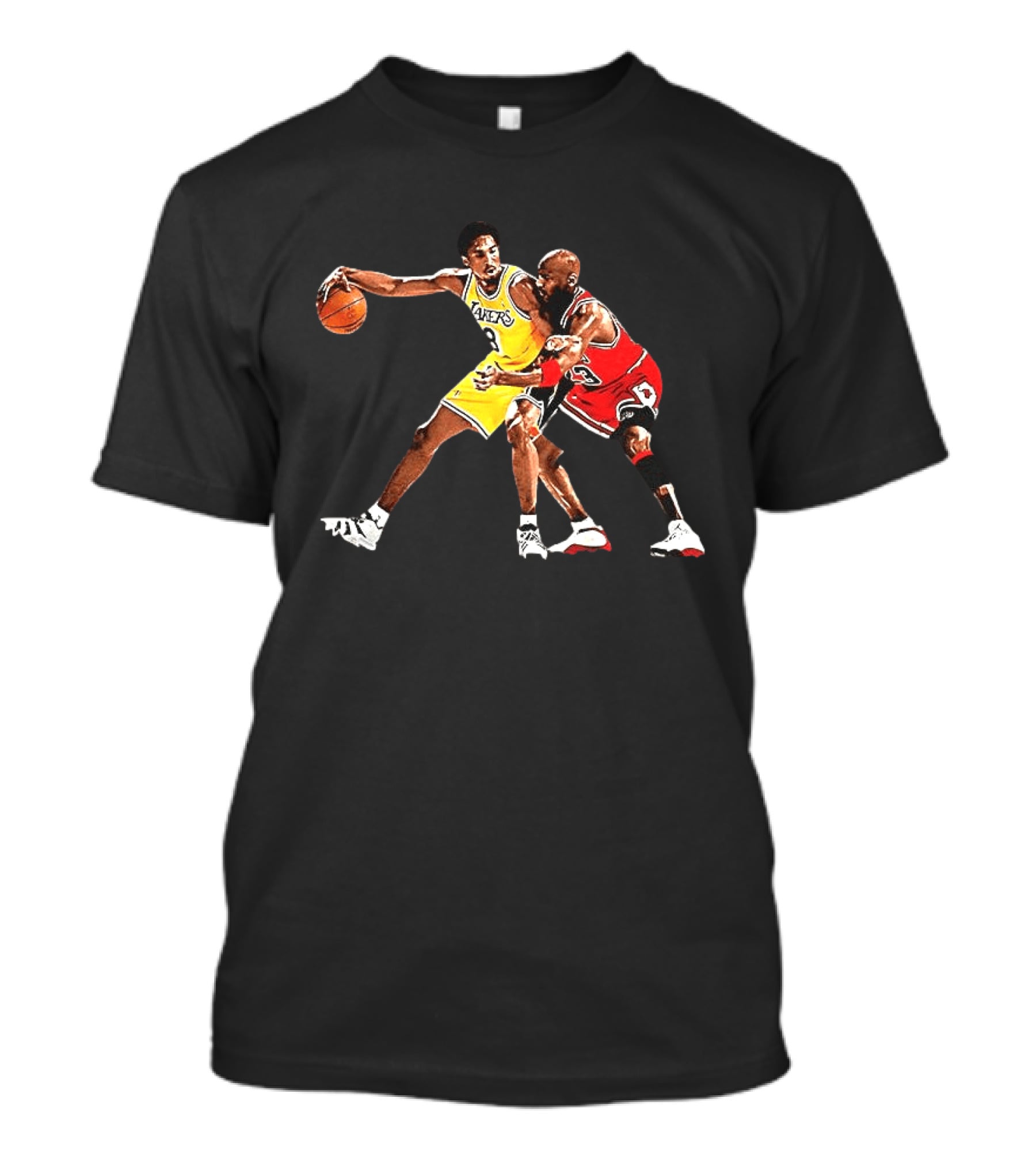 Magic Johnson Lakers Vs Kobe Bryant NBA Legendary Matchup T-Shirt