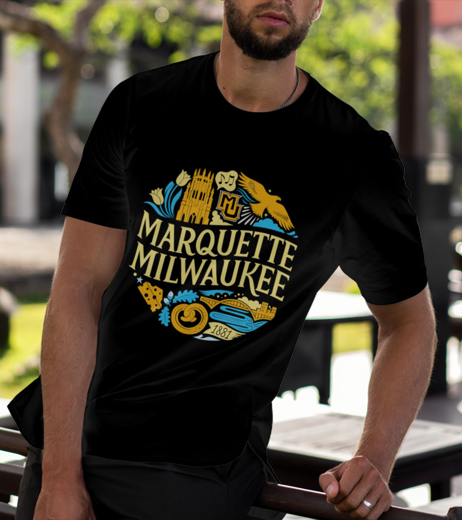 Marquette Milwaukee Golden Eagles MU 1881 T-Shirt