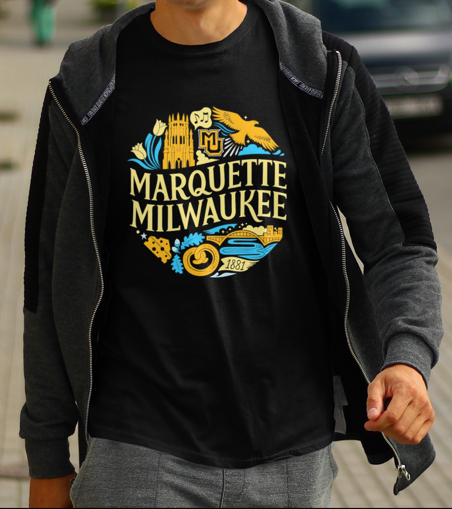 Marquette Milwaukee Golden Eagles MU 1881 T-Shirt