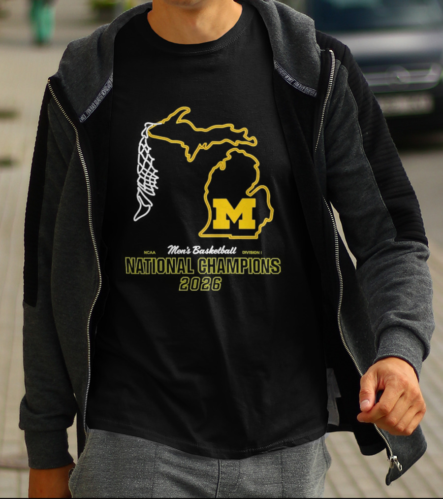 Michigan Wolverines National Champions 2026 MBB NET T-Shirt