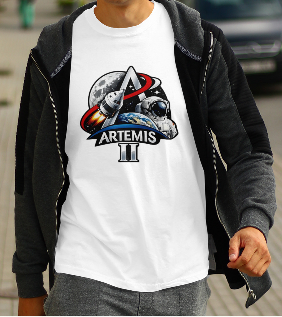 Artemis II NASA Astronaut Moon Mission 2026 T-Shirt