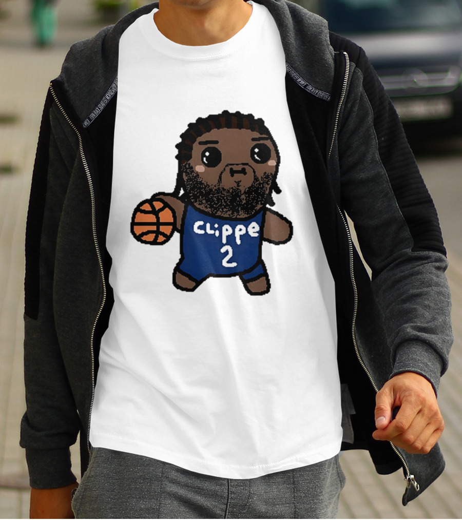 Kawaii Leonard Clipper 2 Los Angeles Cartoon Basketball T-Shirt