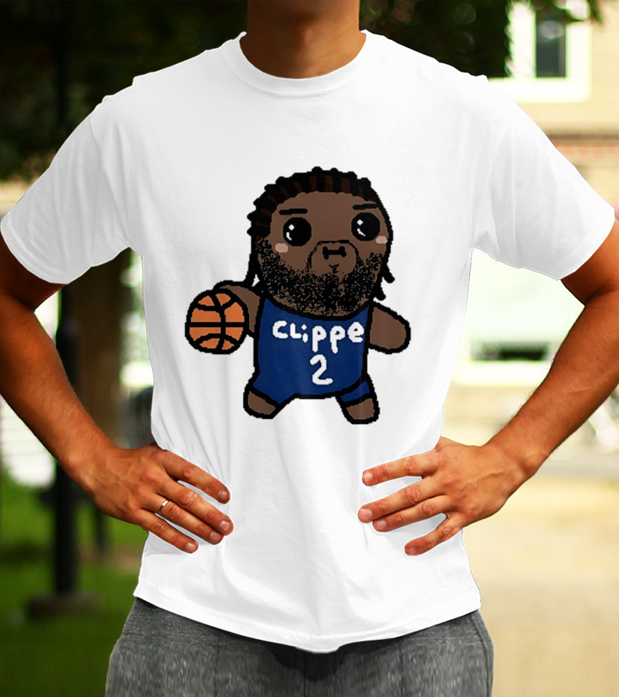 Kawaii Leonard Clipper 2 Los Angeles Cartoon Basketball T-Shirt