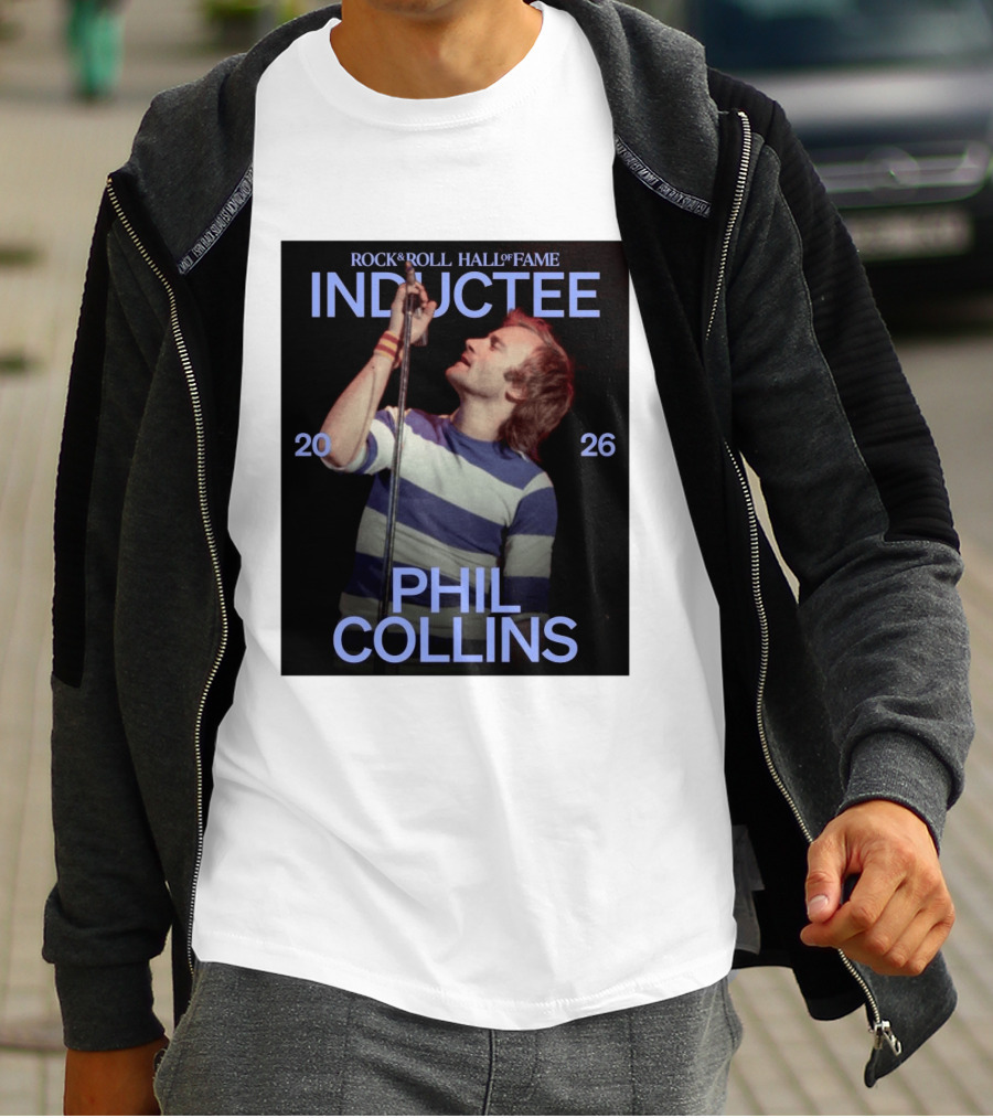 Rock Roll Hall Of Fame 2026 Inductee Phil Collins T-Shirt