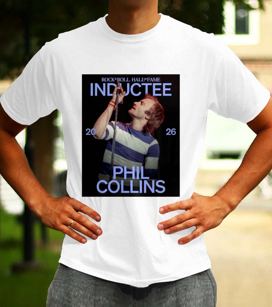 Rock Roll Hall Of Fame 2026 Inductee Phil Collins T-Shirt