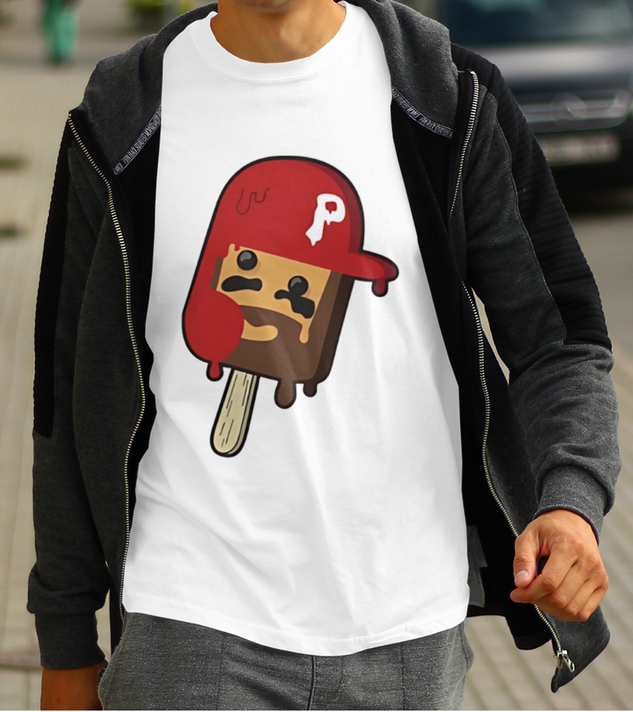 Bryce Harper Philadelphia Phillies Popsicle Red Cap Ice Cream T-Shirt