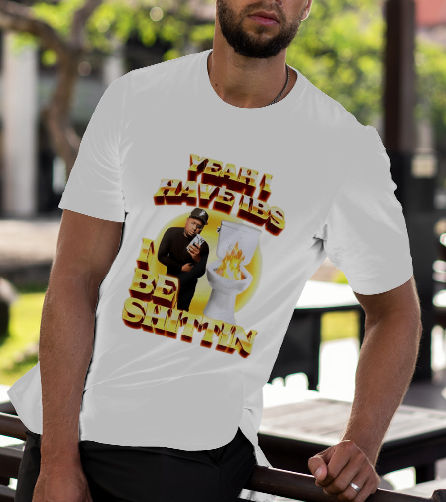 Yeah I Have IBS I Be Shittin 90s Bootleg Style With Fire Toilet And Phone Guy T-Shirt