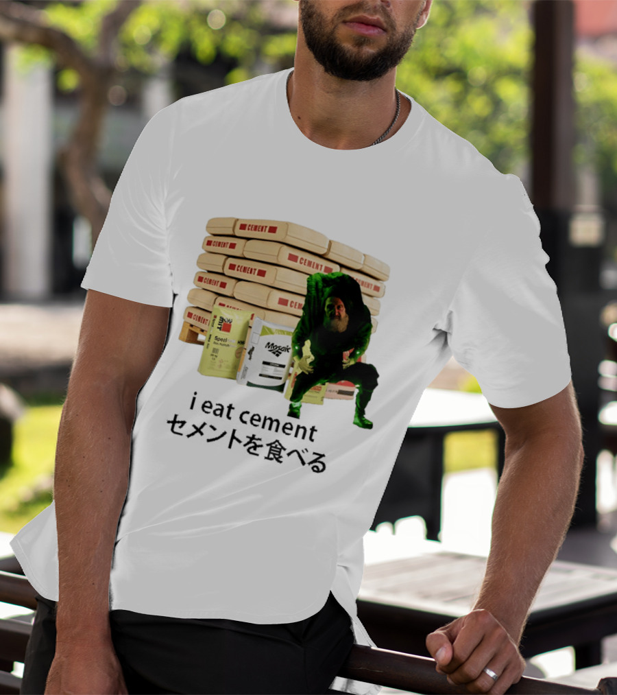 I Eat Cement Surreal Humor Poe's Favorite Snack Cement T-Shirt