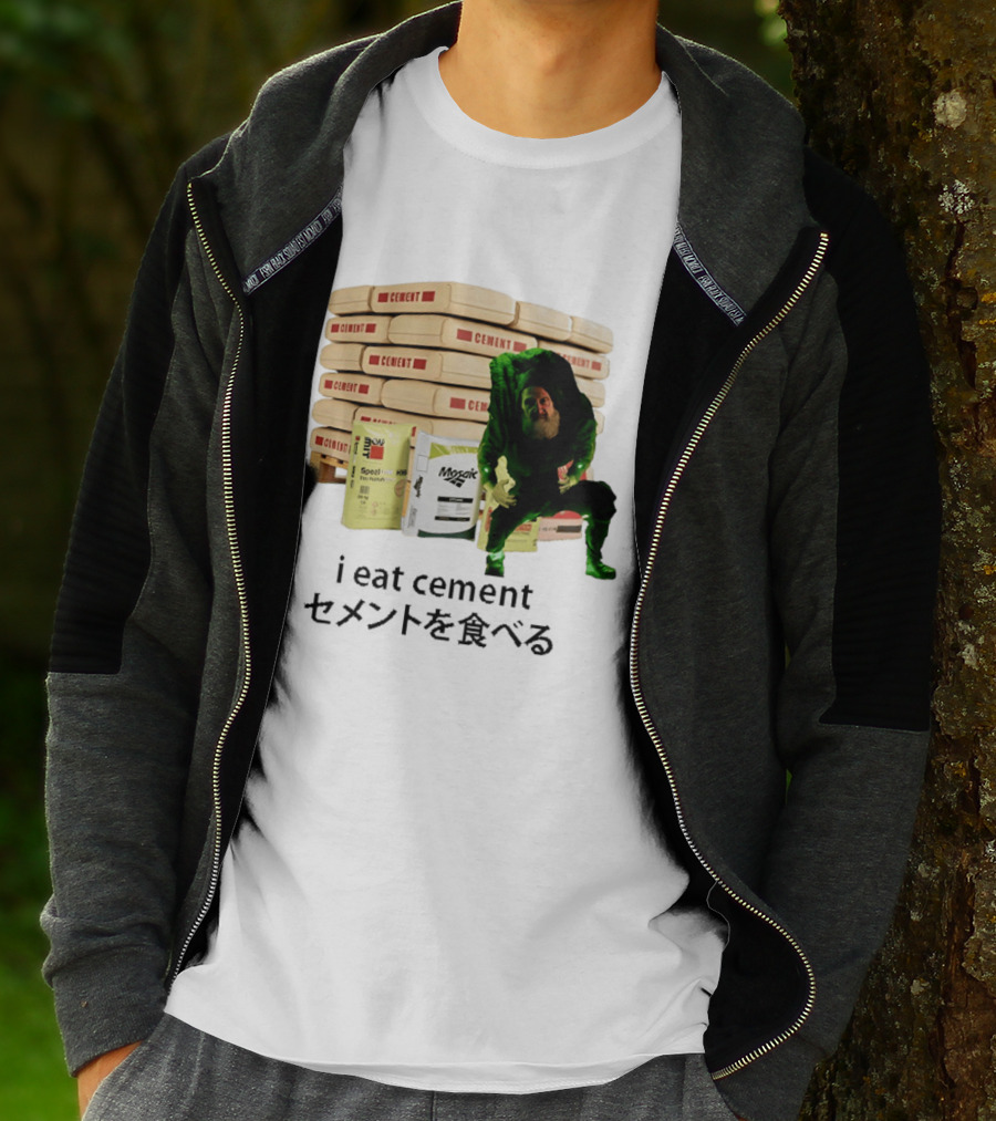 I Eat Cement Surreal Humor Poe's Favorite Snack Cement T-Shirt