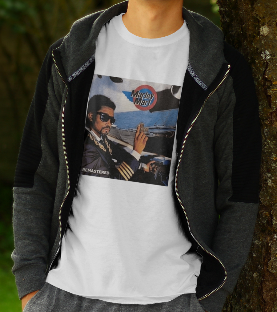 Marley Marl Remastered Cover With Sunglasses And Chains T-Shirt