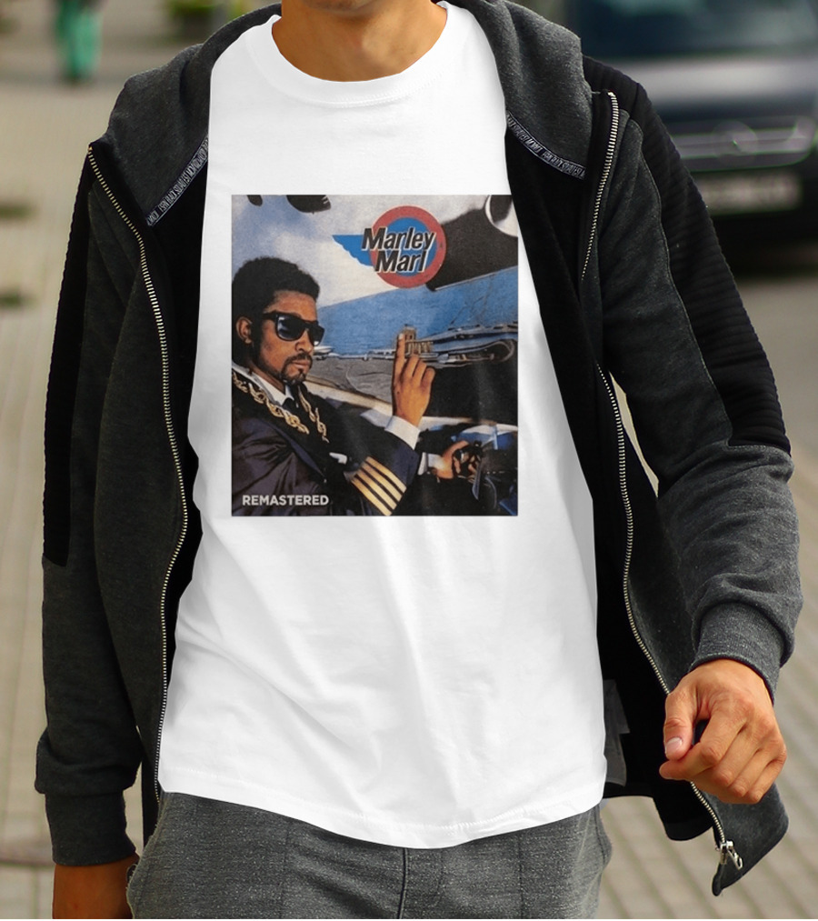 Marley Marl Remastered Cover With Sunglasses And Chains T-Shirt