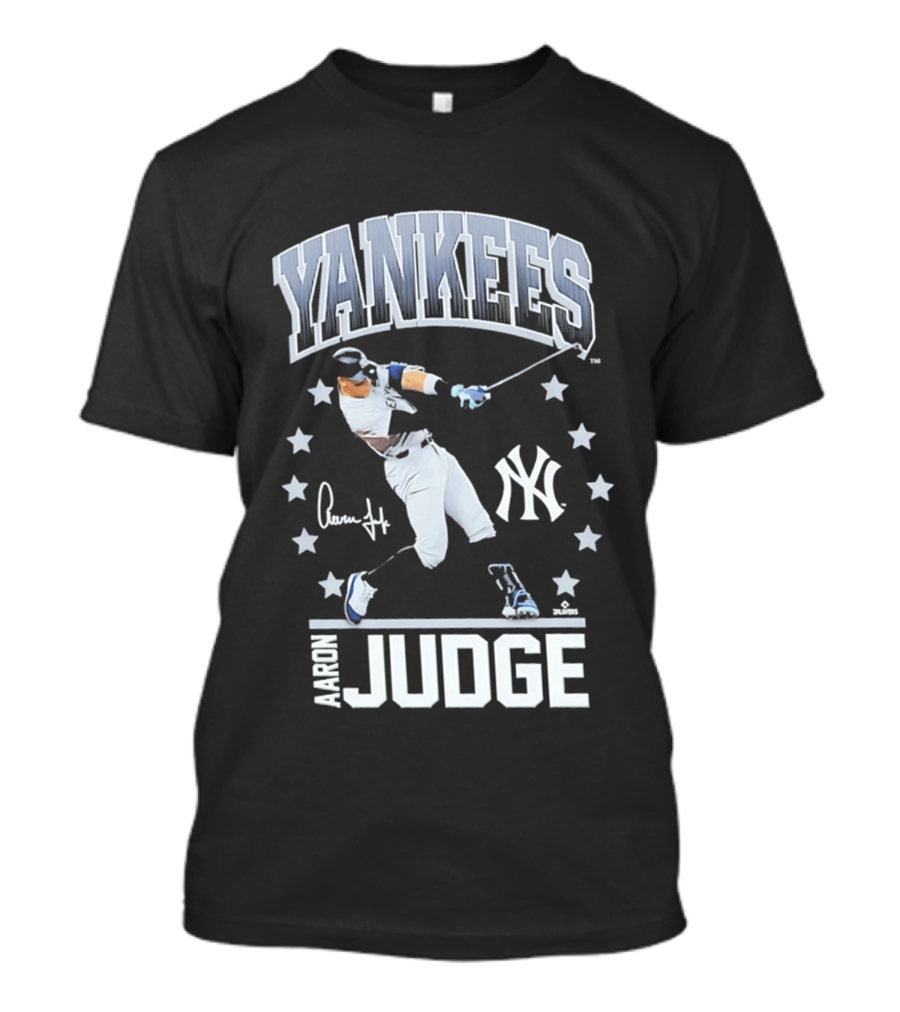 New York Yankees Aaron Judge Autograph Stars Yankee T-Shirt