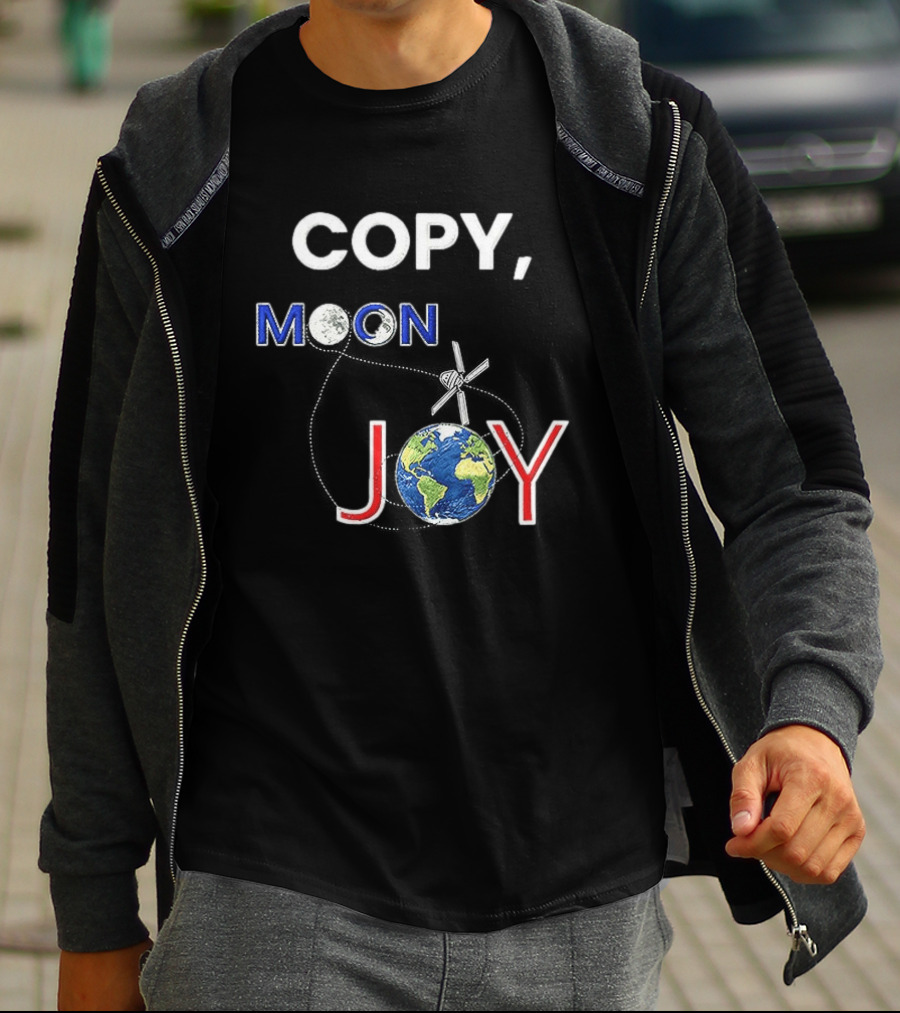 Copy Moon Joy Earth Astronaut Artemis II T-Shirt
