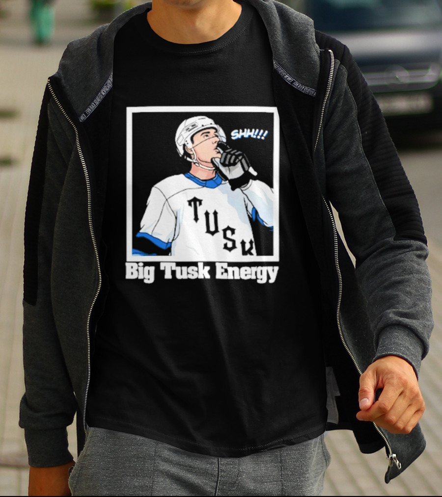 Big Tusk Energy Sip Hockey Tusk Player T-Shirt